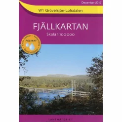 FJÄLLKARTAN 1 : 100 000 W1 GRÖVELSJÖN - LOFSDALEN - Wanderkarte