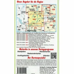 FLUSSLANDSCHAFT BURG, JERICHOW - Wanderkarte