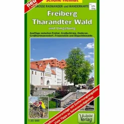 FREIBERG THARANDTER WALD UND UMGEBUNG - Wanderkarte