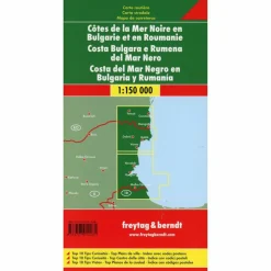 FUB BULGARISCH RUMÄNISCHE SCHWARZMEERKÜS - Straßenkarte