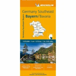 GERMANY SOUTHEAST, BAVARIA - MICHELIN REGIONAL MAP 546 - Straßenkarte