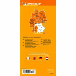 GERMANY SOUTHEAST, BAVARIA - MICHELIN REGIONAL MAP 546 - Straßenkarte