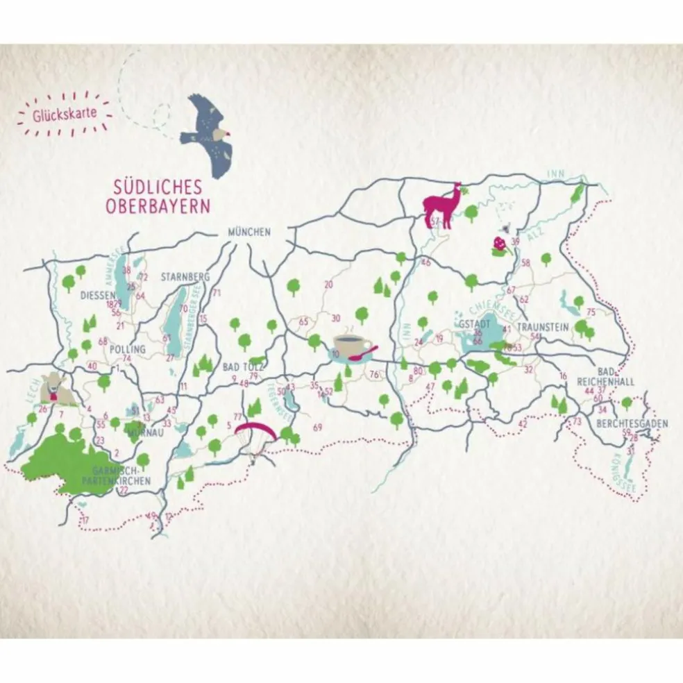 GLÜCKSORTE IM SÜDLICHEN OBERBAYERN - Reiseführer