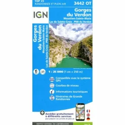 GORGES DU VERDON 1:25 000