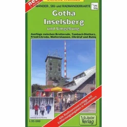 GOTHA, INSELSBERG UND UMGEBUNG 1 : 35 00 - Wanderkarte