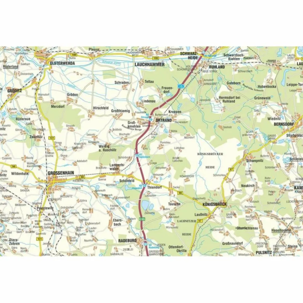 GROßENHAINER PFLEGE WESTLAUSITZ DER SCHR - Wanderkarte