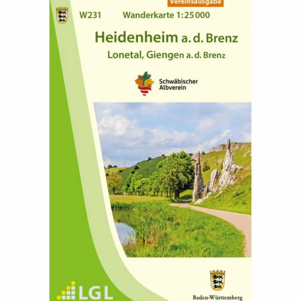 HEIDENHEIM A.D.BRENZ - LONETAL, GIENGEN A.D.BRENZ - Wanderkarte
