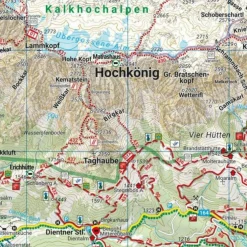 HOCHKÖNIG, WANDER-, RAD- UND FREIZEITKARTE 1:50.000 - Wanderkarte