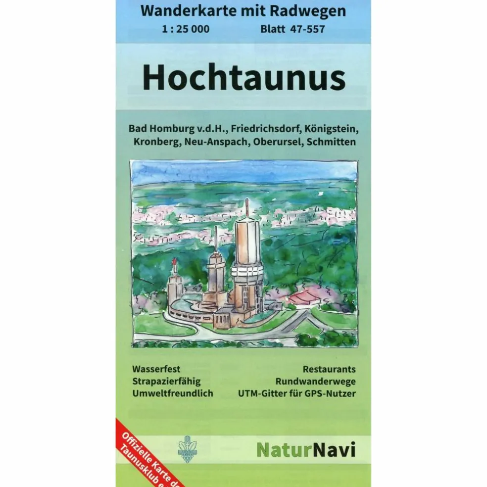 HOCHTAUNUS 1:25.000, BLATT 47-557 - Wanderkarte