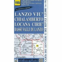 IGC ITALIEN WK 110 CHIALAMBERTO - Wanderkarte