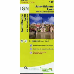 IGN 149 LYON ST-ÉTIENNE 1:100 000 - Karte