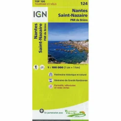 IGN 124 NANTES SAINT-NAZAIRE 1:100 000 - Karte