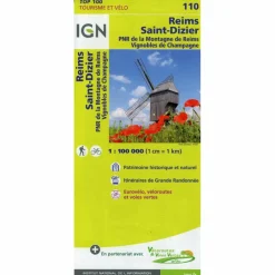 IGN 110 REIMS ST. DIZIER 1:100 000 - Karte