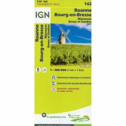 IGN 142 ROANNE MÂCON 1:100 000 - Karte