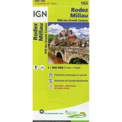 IGN 162 RODEZ MILLAU 1:100 000 - Karte