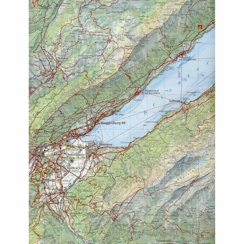 INTERLAKEN 1 : 50 000 - Wanderkarte
