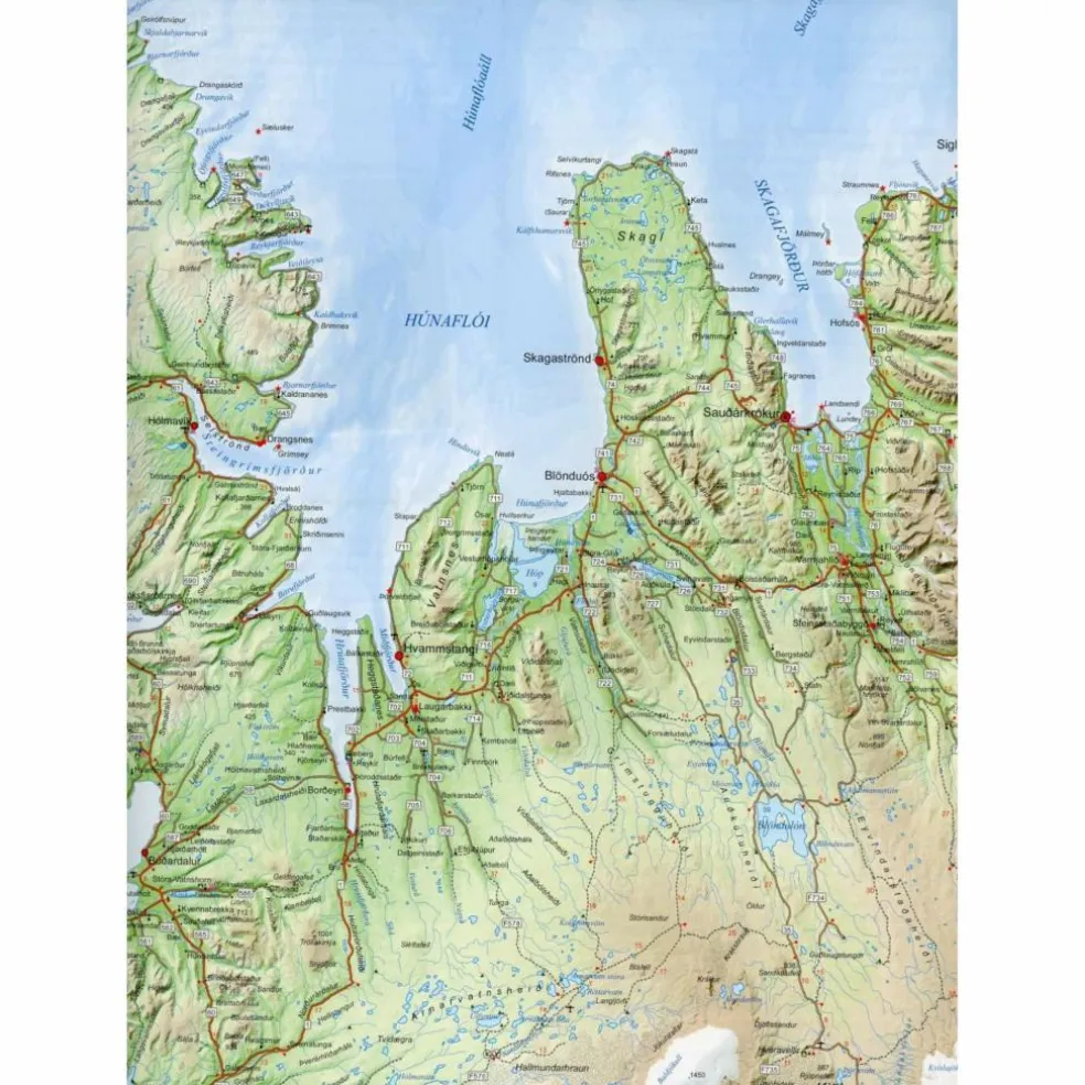 ISLAND TOURING MAP 1 : 600 000 FERDAKORT - Straßenkarte