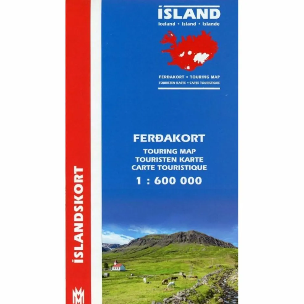 ISLAND TOURING MAP 1 : 600 000 FERDAKORT - Straßenkarte