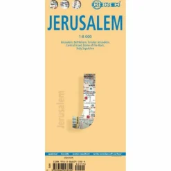 JERUSALEM 1 : 8 000 - Straßenkarte