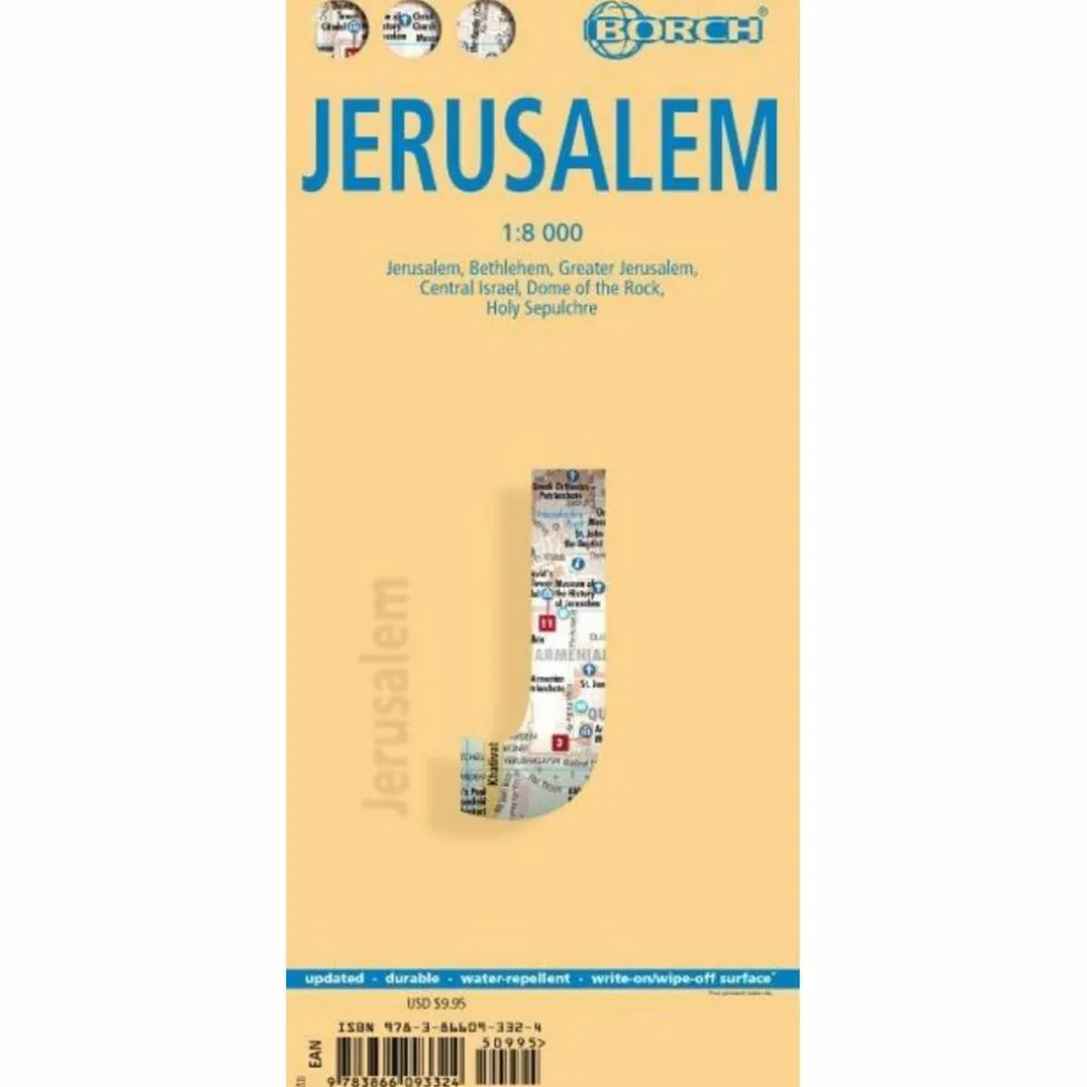 JERUSALEM 1 : 8 000 - Straßenkarte