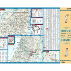 JERUSALEM 1 : 8 000 - Straßenkarte