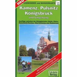 KAMENZ, PULSNITZ, KÖNIGSBRÜCK UND UMGEBUNG - Wanderkarte