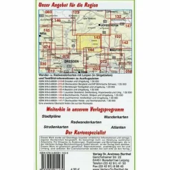 KAMENZ, PULSNITZ, KÖNIGSBRÜCK UND UMGEBUNG - Wanderkarte