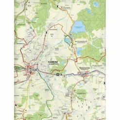 KAMENZ, PULSNITZ, KÖNIGSBRÜCK UND UMGEBUNG - Wanderkarte