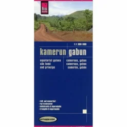 KAMERUN, GABUN 1:1,3 MIO. - Straßenkarte