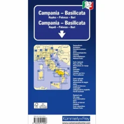 KAMPANIEN - BASILICATA NR. 12 REGIONALKARTE ITALIEN - Straßenkarte