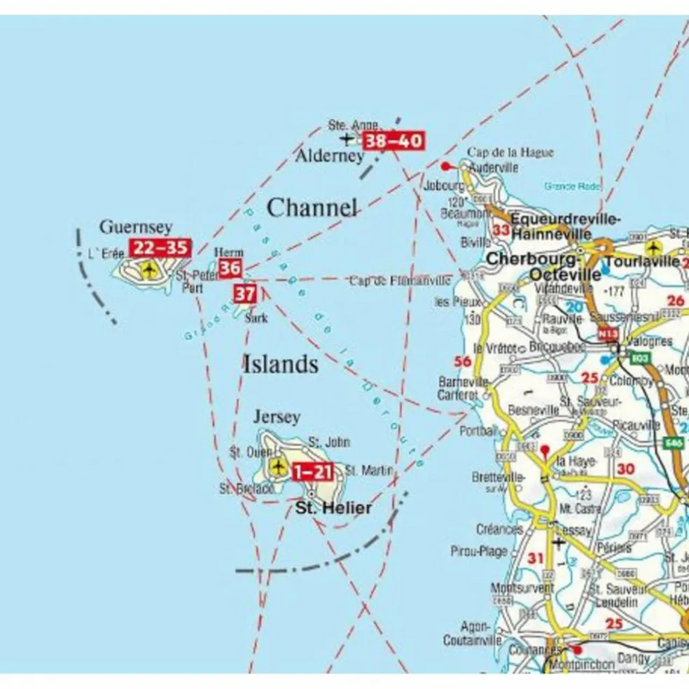 KANALINSELN - JERSEY, GUERNSEY, SARK, HERM UND ALDERNEY - Wanderführer