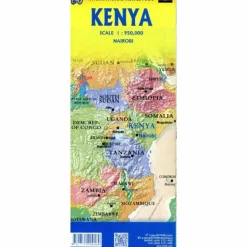 KENYA - Straßenkarte