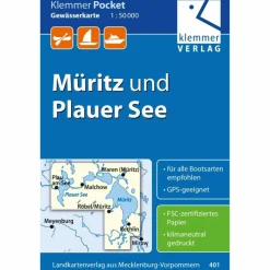 KLEMMER POCKET GEWÄSSERKARTE MÜRITZ - Wasserkarte