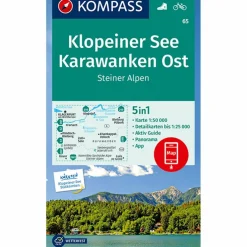KLOPEINER SEE, KARAWANKEN OST 1:50 000 - Wanderkarte