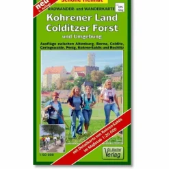 KOHRENER LAND, COLDITZER FORST UND UMGEBUNG - Wanderkarte