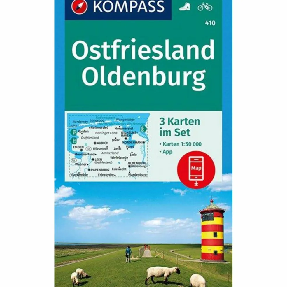 KOKA 410 OSTFRIESLAND, OLDENBURG - Wanderkarte