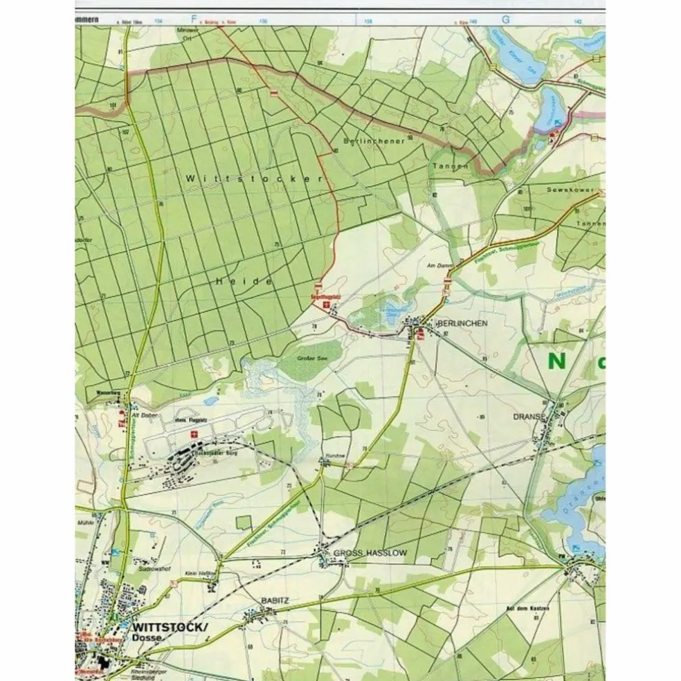 KOKA 861 ÖSTLICHE PRIGNITZ - Wanderkarte