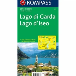 KOMPASS AUTOKARTE GARDASEE - ISEOSEE - Wanderkarte