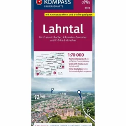 KOMPASS FAHRRADKARTE 3339 LAHNTAL 1:70.000