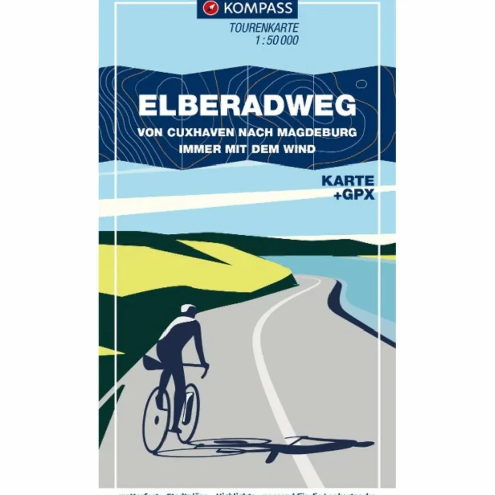 KOMPASS FAHRRAD-TOURENKARTE FAHRRAD-TOURENKARTE - ELBERADWEG