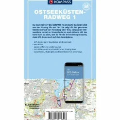 KOMPASS FAHRRAD-TOURENKARTE OSTSEEKÜSTENRADWEG 1