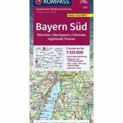 KOMPASS GROßRAUM-RADTOURENKARTE 3712 BAYERN SÜD, OBERBAYERN