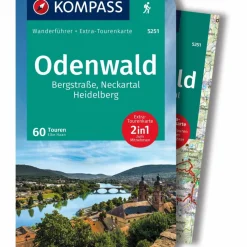KOMPASS WANDERFÜHRER 5251 ODENWALD, 60 TOUREN