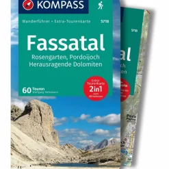 KOMPASS WANDERFÜHRER FASSATAL, ROSENGARTEN, 60 TOUREN