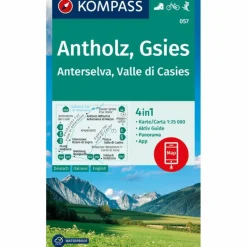 KOMPASS WANDERKARTE 057 ANTHOLZ, GSIES, ANTERSELVA