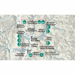 KOMPASS WANDERKARTE 154 BOZEN UND UMGEBUNG