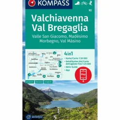 KOMPASS WANDERKARTE 92 CHIAVENNA/VAL BREGAGLIA