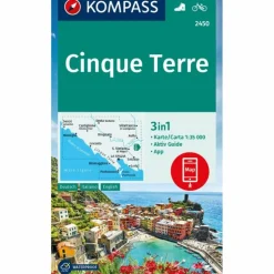 KOMPASS WANDERKARTE 2450 CINQUE TERRE 1:35.000
