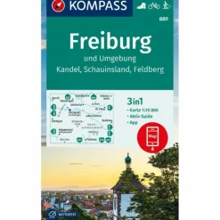 KOMPASS WANDERKARTE 889 FREIBURG UND UMGEBUNG