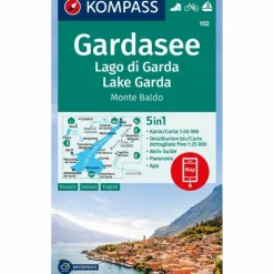 KOMPASS WANDERKARTE 102 GARDASEE